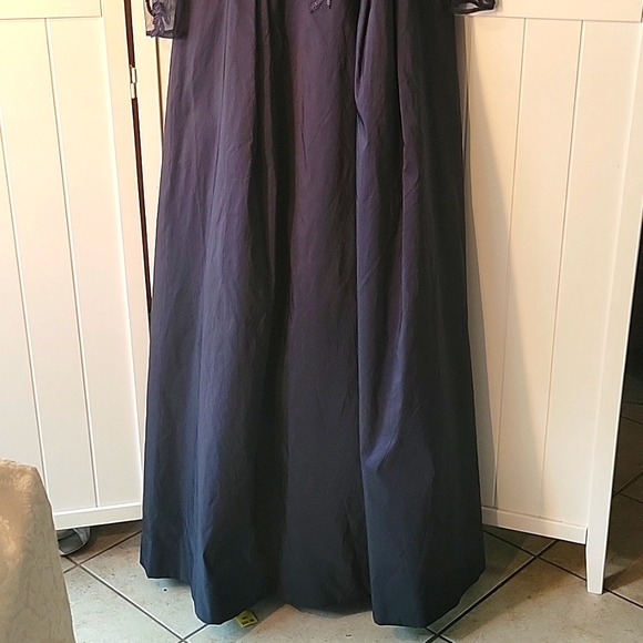 TERI JON RICKIE FREEMAN EGGPLANT/NAVY COLOR LACE ILLUSIONS FORMAL DRESS SZ6 - Picture 9 of 16